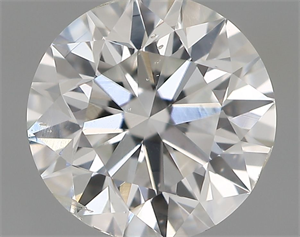 Picture of Natural Diamond 0.70 Carats, Round with Very Good Cut, D Color, SI1 Clarity and Certified by IGI
