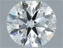 Natural Diamond 0.46 Carats, Round with Excellent Cut, G Color, SI2 Clarity and Certified by GIA