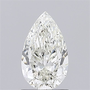 Picture of Natural Diamond 1.00 Carats, Pear with  Cut, H Color, SI2 Clarity and Certified by IGI