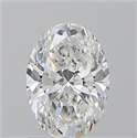 Natural Diamond 1.30 Carats, Oval with  Cut, G Color, SI1 Clarity and Certified by GIA