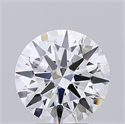 Lab Grown Diamond 3.22 Carats, Round with Ideal Cut, F Color, VVS2 Clarity and Certified by IGI
