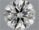 Natural Diamond 0.40 Carats, Round with Excellent Cut, J Color, SI1 Clarity and Certified by GIA