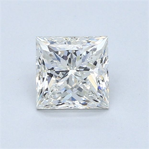 Foto Diamante Natural 0.90 quilates, Princesa , Color I, claridad VS2 y certificado GIA de