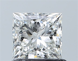 Picture of Natural Diamond 0.80 Carats, Princess with  Cut, H Color, VVS2 Clarity and Certified by GIA