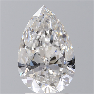 Picture of Natural Diamond 2.00 Carats, Pear with  Cut, F Color, VS2 Clarity and Certified by GIA