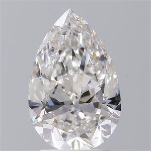 Picture of Natural Diamond 2.00 Carats, Pear with  Cut, F Color, VS2 Clarity and Certified by GIA