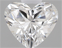 Natural Diamond 0.34 Carats, Heart with  Cut, D Color, VS1 Clarity and Certified by GIA
