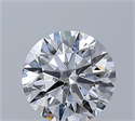 Natural Diamond 0.45 Carats, Round with Excellent Cut, D Color, SI2 Clarity and Certified by GIA