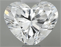 Natural Diamond 0.50 Carats, Heart with  Cut, D Color, SI1 Clarity and Certified by GIA