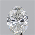Natural Diamond 0.91 Carats, Oval with  Cut, G Color, SI2 Clarity and Certified by GIA