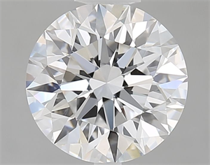 Picture of Natural Diamond 1.71 Carats, Round with Excellent Cut, D Color, VVS2 Clarity and Certified by GIA