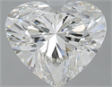 Natural Diamond 4.02 Carats, Heart with  Cut, H Color, SI1 Clarity and Certified by IGI