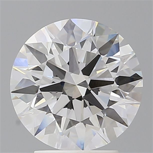 Picture of Lab Grown Diamond 3.09 Carats, Round with Ideal Cut, E Color, VVS2 Clarity and Certified by IGI