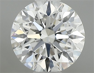 Picture of Natural Diamond 0.55 Carats, Round with Excellent Cut, H Color, IF Clarity and Certified by GIA