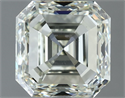 Natural Diamond 1.54 Carats, Asscher with  Cut, K Color, VS1 Clarity and Certified by IGI