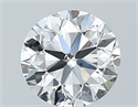 Natural Diamond 1.01 Carats, Round with Very Good Cut, H Color, SI2 Clarity and Certified by GIA