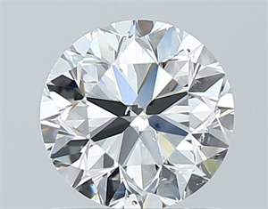 Picture of Natural Diamond 1.01 Carats, Round with Very Good Cut, H Color, SI2 Clarity and Certified by GIA