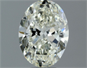 Diamante Natural 0.60 quilates, Ovalado , Color J, claridad VVS2 y certificado IGI