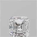 Natural Diamond 0.70 Carats, Asscher with  Cut, F Color, VVS2 Clarity and Certified by GIA