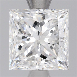 Picture of Natural Diamond 1.55 Carats, Princess with  Cut, F Color, VS2 Clarity and Certified by GIA