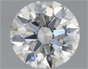 Natural Diamond 0.71 Carats, Round with Excellent Cut, H Color, SI1 Clarity and Certified by GIA