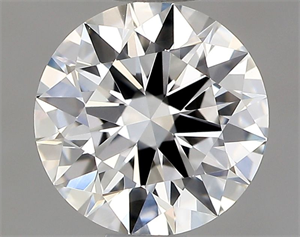 Picture of Natural Diamond 0.76 Carats, Round with Excellent Cut, E Color, VVS1 Clarity and Certified by GIA