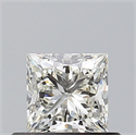 Natural Diamond 0.53 Carats, Princess with  Cut, K Color, VVS1 Clarity and Certified by GIA