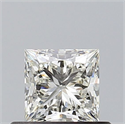 Natural Diamond 0.53 Carats, Princess with  Cut, K Color, VVS1 Clarity and Certified by GIA