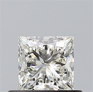 Picture of Natural Diamond 0.53 Carats, Princess with  Cut, K Color, VVS1 Clarity and Certified by GIA