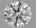 Lab Grown Diamond 3.62 Carats, Round with Excellent Cut, D Color, VVS1 Clarity and Certified by GIA