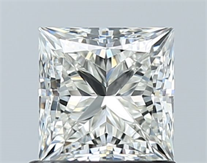 Picture of Natural Diamond 1.02 Carats, Princess with  Cut, I Color, IF Clarity and Certified by GIA