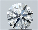 Natural Diamond 0.84 Carats, Round with Excellent Cut, F Color, IF Clarity and Certified by GIA