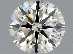 Picture of Natural Diamond 0.53 Carats, Round with Excellent Cut, L Color, SI1 Clarity and Certified by GIA
