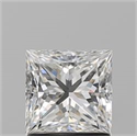 Natural Diamond 1.30 Carats, Princess with  Cut, H Color, VVS2 Clarity and Certified by GIA