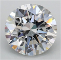 Lab Grown Diamond 2.01 Carats, Round with Excellent Cut, E Color, VS2 Clarity and Certified by IGI