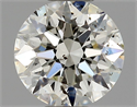 Natural Diamond 0.40 Carats, Round with Excellent Cut, J Color, SI2 Clarity and Certified by GIA