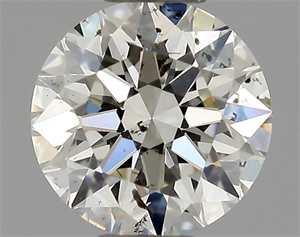 Picture of Natural Diamond 0.40 Carats, Round with Excellent Cut, J Color, SI2 Clarity and Certified by GIA