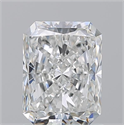 Natural Diamond 1.50 Carats, Radiant with  Cut, F Color, SI2 Clarity and Certified by GIA