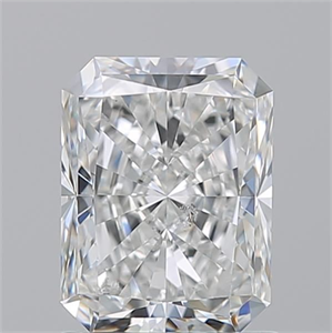 Picture of Natural Diamond 1.50 Carats, Radiant with  Cut, F Color, SI2 Clarity and Certified by GIA