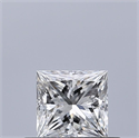 Natural Diamond 0.40 Carats, Princess with  Cut, F Color, VVS1 Clarity and Certified by GIA