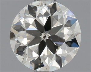 Picture of Natural Diamond 0.80 Carats, Round with Very Good Cut, K Color, SI2 Clarity and Certified by GIA