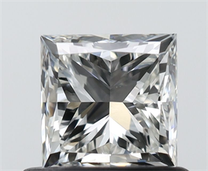 Picture of Natural Diamond 0.70 Carats, Princess with  Cut, H Color, VS1 Clarity and Certified by IGI