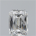 Natural Diamond 0.59 Carats, Radiant with  Cut, E Color, VS2 Clarity and Certified by GIA