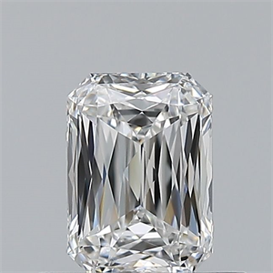 Picture of Natural Diamond 0.59 Carats, Radiant with  Cut, E Color, VS2 Clarity and Certified by GIA