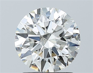 Picture of Natural Diamond 1.31 Carats, Round with Excellent Cut, I Color, SI2 Clarity and Certified by GIA
