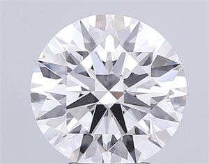 Picture of Lab Grown Diamond 3.01 Carats, Round with Ideal Cut, E Color, VS2 Clarity and Certified by IGI