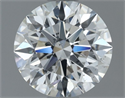 Natural Diamond 1.03 Carats, Round with Excellent Cut, H Color, VS2 Clarity and Certified by GIA