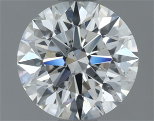 Picture of Natural Diamond 1.03 Carats, Round with Excellent Cut, H Color, VS2 Clarity and Certified by GIA