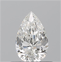 Natural Diamond 0.53 Carats, Pear with  Cut, G Color, VS2 Clarity and Certified by GIA