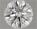 Natural Diamond 0.75 Carats, Round with Excellent Cut, D Color, VVS2 Clarity and Certified by GIA